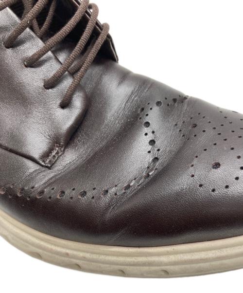 ECCO（エコー）ECCO (エコー) ブローグシューズ ブラウン サイズ:26cmの古着・服飾アイテム