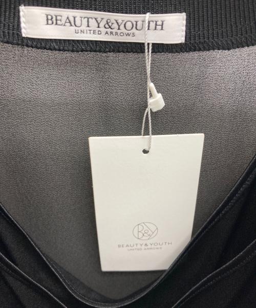 BEAUTY&YOUTH（ビューティーアンドユース）BEAUTY&YOUTH (ビューティーアンドユース) シフォンレイヤード ドルマンスリーブワンピース ブラック サイズ:FREE 未使用品の古着・服飾アイテム