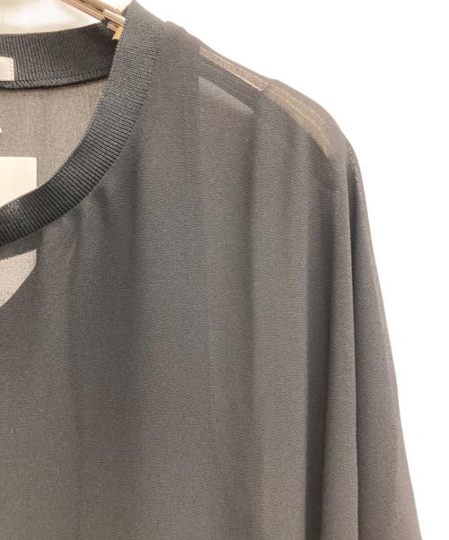 BEAUTY&YOUTH（ビューティーアンドユース）BEAUTY&YOUTH (ビューティーアンドユース) シフォンレイヤード ドルマンスリーブワンピース ブラック サイズ:FREE 未使用品の古着・服飾アイテム