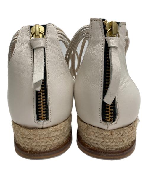 PELLICO SUNNY（ペリーコサニー）PELLICO SUNNY (ペリーコサニー) アンクルストラップサンダル ホワイト サイズ:38の古着・服飾アイテム