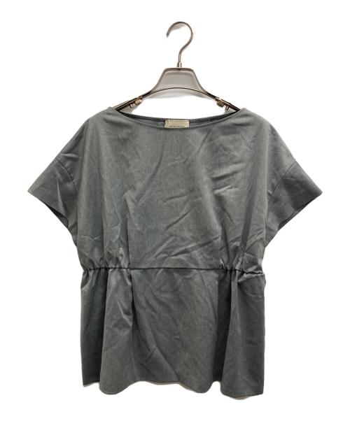 UNITED ARROWS TOKYO（ユナイテッドアローズトウキョウ）UNITED ARROWS TOKYO (ユナイテッドアローズトウキョウ) ウエストギャザーブラウス グレー サイズ:38 未使用品の古着・服飾アイテム