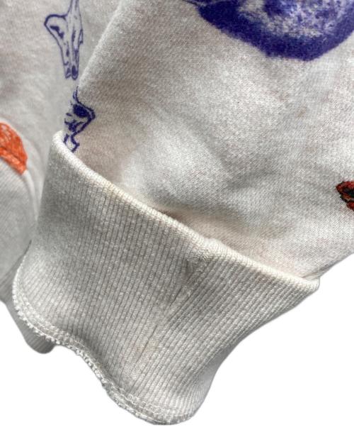 maison kitsune（メゾンキツネ）MAISON KITSUNE (メゾンキツネ) クルーネックスウェット ベージュ サイズ:Sの古着・服飾アイテム