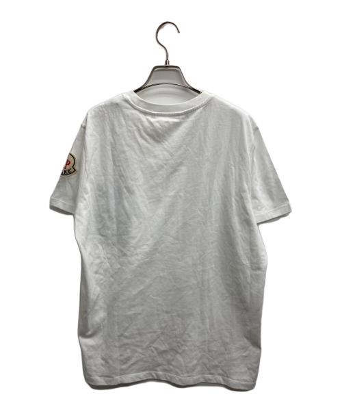 MONCLER（モンクレール）MONCLER (モンクレール) AWAKE (アウェイク) ロゴワッペンプリントTシャツ ホワイト サイズ:Mの古着・服飾アイテム