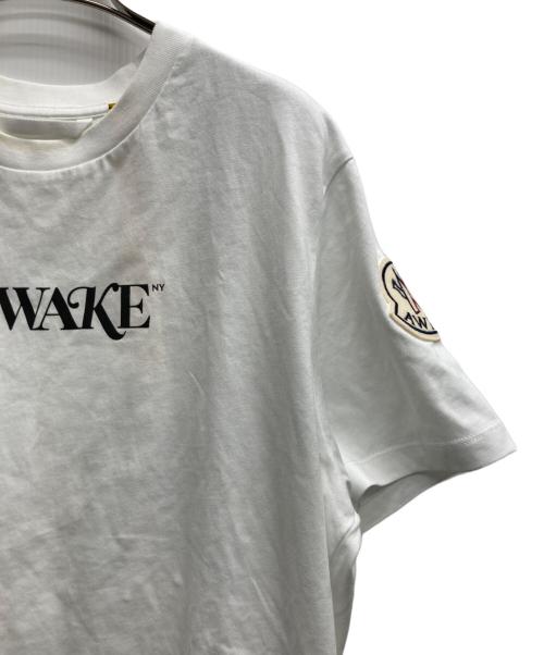 MONCLER（モンクレール）MONCLER (モンクレール) AWAKE (アウェイク) ロゴワッペンプリントTシャツ ホワイト サイズ:Mの古着・服飾アイテム