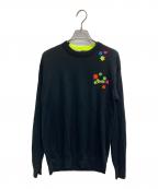 LOEWEロエベ）の古着「クルーネック刺繍ニット」｜ブラック