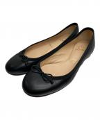 Christian Louboutinクリスチャン・ルブタン）の古着「スタッズバレエパンプス」｜ブラック