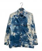 LEVI'Sリーバイス）の古着「ブリーチウエスタンシャツ」｜ブルー