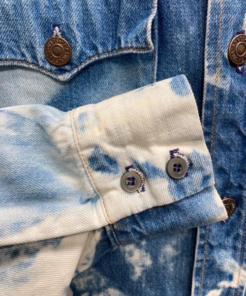 LEVI'S（リーバイス）LEVI'S (リーバイス) ブリーチウエスタンシャツ ブルー サイズ:MEDIUMの古着・服飾アイテム