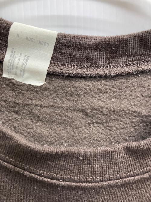 N.HOOLYWOOD（エヌ ハリウッド）N.HOOLYWOOD (エヌ ハリウッド) CREWNECK SWEARTSHIRT ブラウン サイズ:40の古着・服飾アイテム