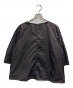 23区ニジュウサンク）の古着「ナイロンコットンポプリン コンパクト ブラウス」｜ブラウン