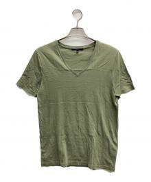 GUCCI（グッチ）の古着「VネックTシャツ」｜グリーン