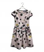 M'S GRACYエムズグレイシー）の古着「フラワープントバックリボンワンピース」｜ピンク