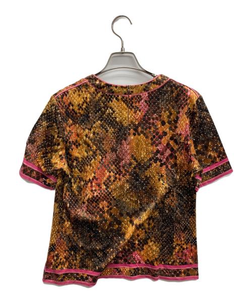 LAONARD（レオナード）LAONARD (レオナード) パイソンプリントカットソー ブラウン サイズ:Mの古着・服飾アイテム