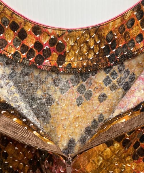 LAONARD（レオナード）LAONARD (レオナード) パイソンプリントカットソー ブラウン サイズ:Mの古着・服飾アイテム