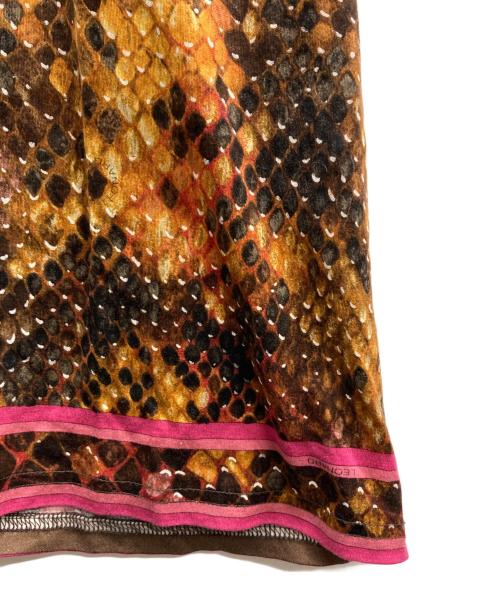 LAONARD（レオナード）LAONARD (レオナード) パイソンプリントカットソー ブラウン サイズ:Mの古着・服飾アイテム