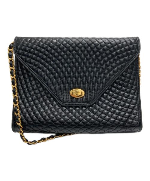 BALLY（バリー）BALLY (バリー) チェーンショルダーバッグ ブラックの古着・服飾アイテム