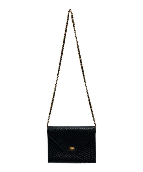 BALLY（バリー）BALLY (バリー) チェーンショルダーバッグ ブラックの古着・服飾アイテム