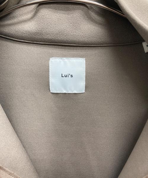 Lui's（ルイス）Lui's (ルイス) ジョーゼットハーフZIP5分袖カットソー ブラウン サイズ:FREEの古着・服飾アイテム