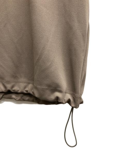 Lui's（ルイス）Lui's (ルイス) ジョーゼットハーフZIP5分袖カットソー ブラウン サイズ:FREEの古着・服飾アイテム