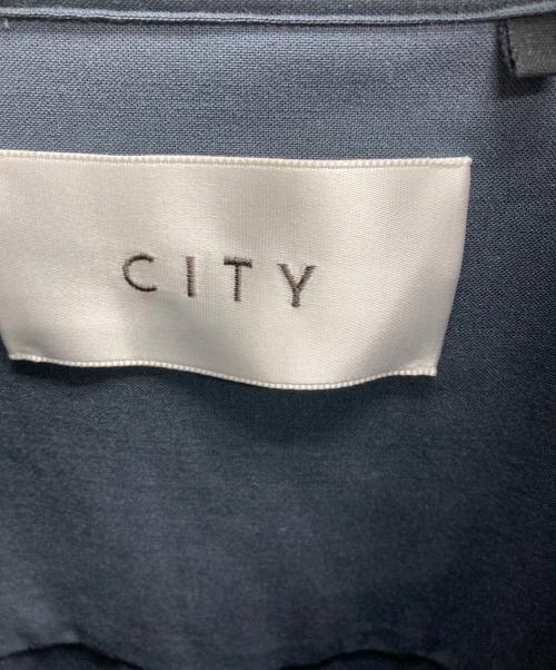 CITY（シティ）CITY (シティ) オーバーサイズウールシャツ ブラック サイズ:3の古着・服飾アイテム
