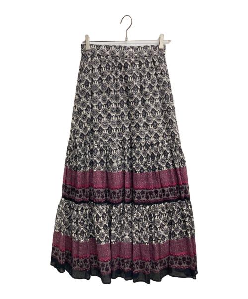 sara mallika（サラマリカ）sara mallika (サラマリカ) コモンプリントスカート バイオレット サイズ:Mの古着・服飾アイテム
