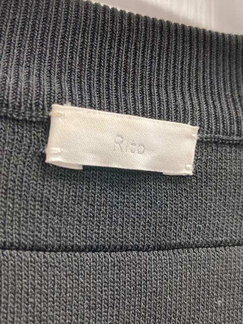 RITO（リト）Rito (リト) アンサンブルニット ブラック サイズ:38の古着・服飾アイテム