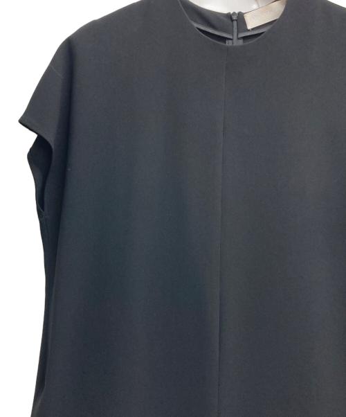 AP STUDIO（エーピーストゥディオ）AP STUDIO (エーピーストゥディオ) クルーネックストレートオールインワン ブラック サイズ:記載無しの古着・服飾アイテム