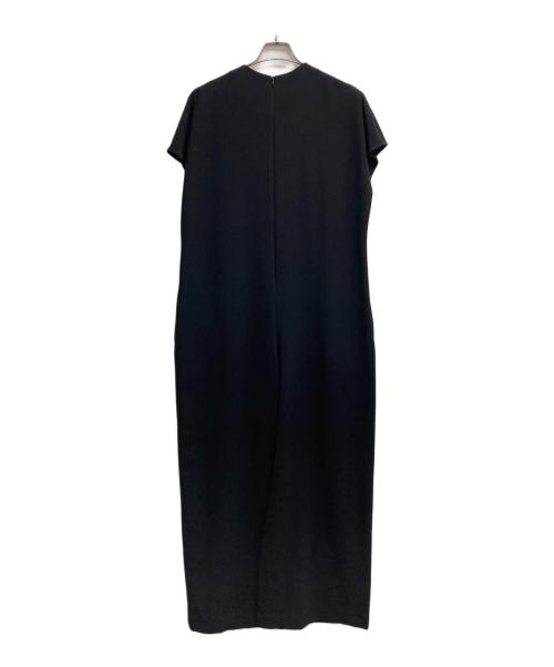 AP STUDIO（エーピーストゥディオ）AP STUDIO (エーピーストゥディオ) クルーネックストレートオールインワン ブラック サイズ:記載無しの古着・服飾アイテム