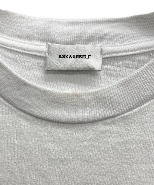 askyurself（アスクユアセルフ）ASKYURSELF (アスクユアセルフ) Tシャツ ホワイト サイズ:Mの古着・服飾アイテム