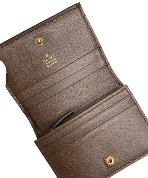 GUCCI（グッチ）GUCCI (グッチ) Disney (ディズニー) ドナルドダック カードケース ウォレット ブラウンの古着・服飾アイテム