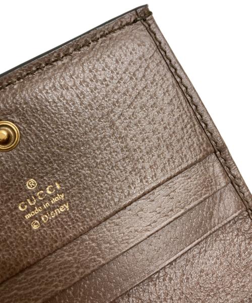 GUCCI（グッチ）GUCCI (グッチ) Disney (ディズニー) ドナルドダック カードケース ウォレット ブラウンの古着・服飾アイテム