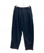 dDdDdDdデー）の古着「NYLON WIDE TAPERED PANTS」｜ネイビー