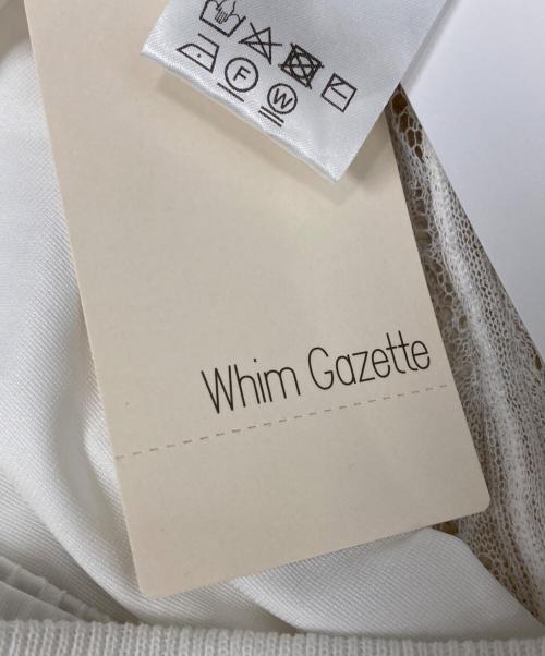 Whim Gazette（ウィムガゼット）Whim Gazette (ウィムガゼット) スカシアミスカート ホワイト サイズ:FREE 未使用品の古着・服飾アイテム
