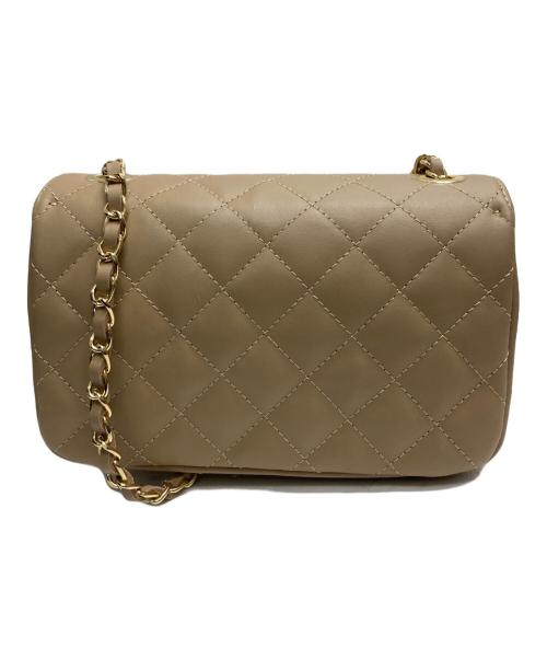 maison vincent（メゾンヴァンサン）maison vincent (メゾンヴァンサン) キルティング ショルダーバッグ ブラウンの古着・服飾アイテム