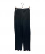 ISSEY MIYAKEイッセイミヤケ）の古着「プリーツパンツ」｜ブラック