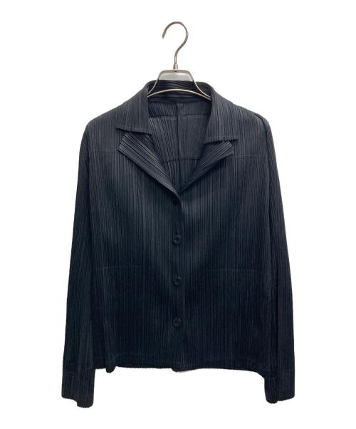 PLEATS PLEASE（プリーツプリーズ）PLEATS PLEASE (プリーツプリーズ) プリーツシャツ ブラック サイズ:3の古着・服飾アイテム