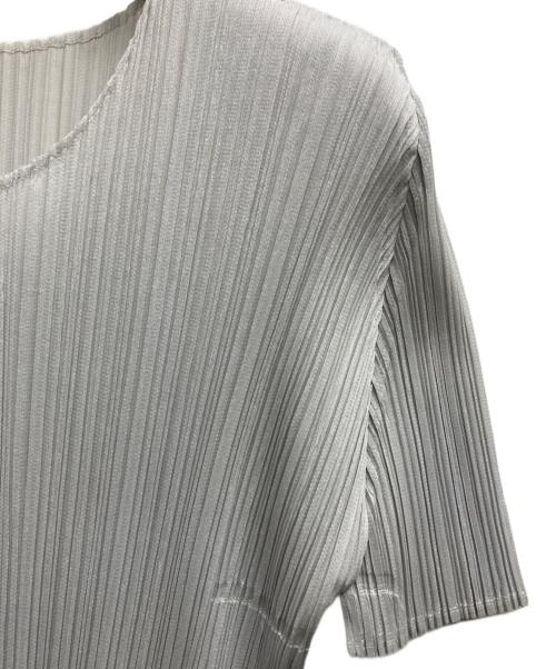 PLEATS PLEASE（プリーツプリーズ）PLEATS PLEASE (プリーツプリーズ) プリーツカットソー グレー サイズ:4の古着・服飾アイテム