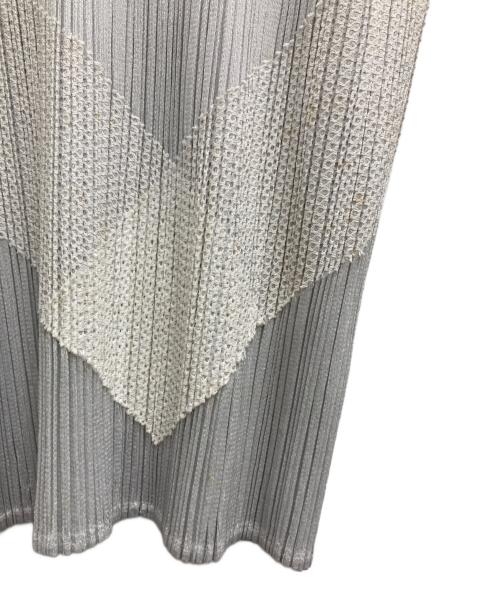 PLEATS PLEASE（プリーツプリーズ）PLEATS PLEASE (プリーツプリーズ) プリーツカットソー グレー サイズ:4の古着・服飾アイテム