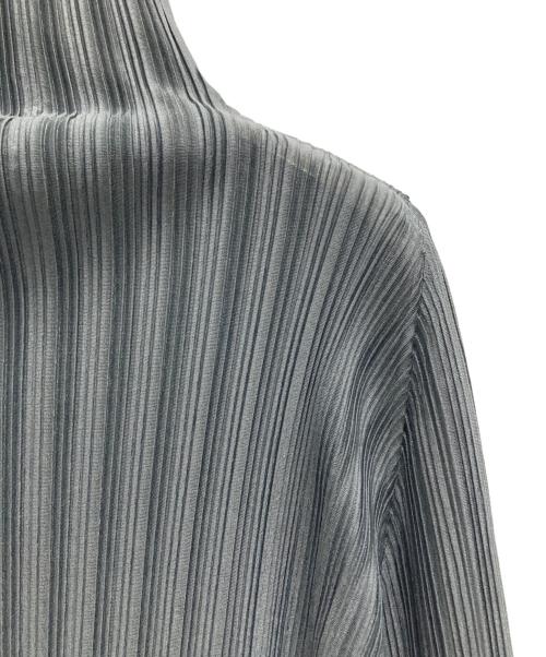 PLEATS PLEASE（プリーツプリーズ）PLEATS PLEASE (プリーツプリーズ) ハイネックプリーツカットソー グレー サイズ:3の古着・服飾アイテム