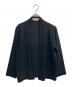 ISSEY MIYAKE（イッセイミヤケ）の古着「ノーカラージャケット」｜ブラック