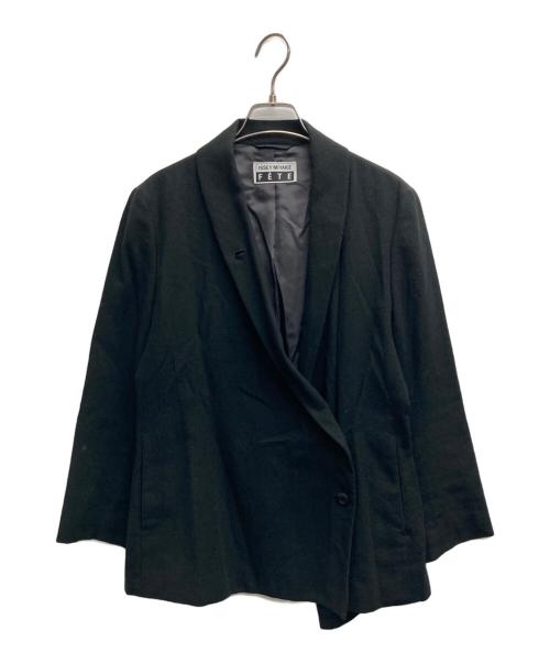 ISSEY MIYAKE（イッセイミヤケ）ISSEY MIYAKE (イッセイミヤケ) ショールカラージャケット ブラック サイズ:3の古着・服飾アイテム
