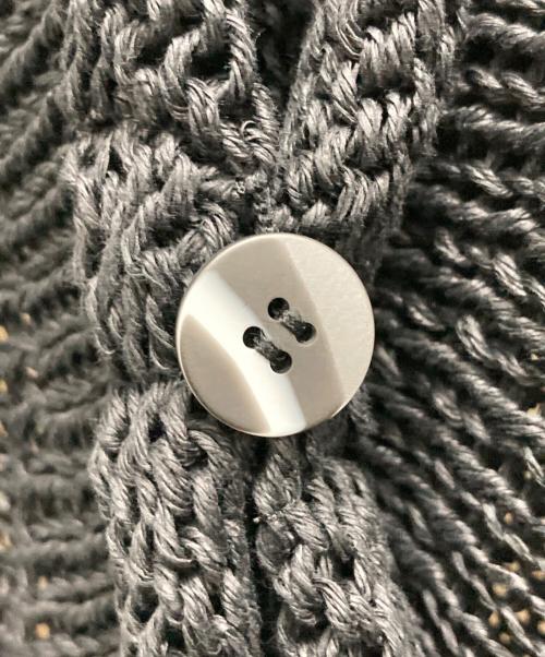 ISSEY MIYAKE（イッセイミヤケ）ISSEY MIYAKE (イッセイミヤケ) ペーパーメッシュカーディガン ブラック サイズ:2の古着・服飾アイテム