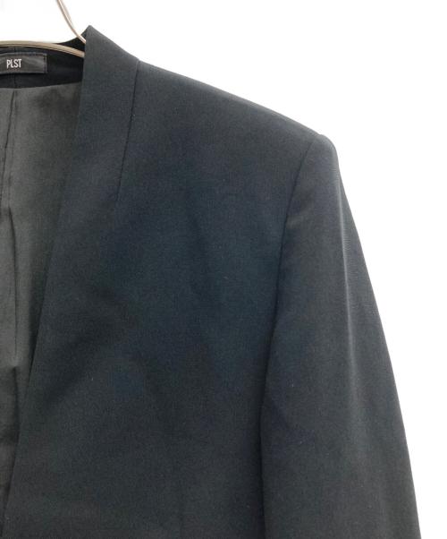 PLST（プラステ）PLST (プラステ) トリアセブレンドカラーレスジャケット ブラック サイズ:XSの古着・服飾アイテム