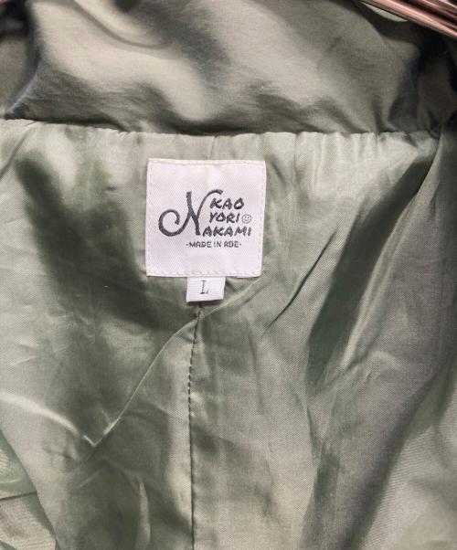 KAO YORI NAKAMI（カオヨリナカミ）KAO YORI NAKAMI (カオヨリナカミ) ナイロンジャケット グリーン サイズ:Lの古着・服飾アイテム