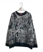 SUPREMEシュプリーム）の古着「22AW Trebark Camo Sweater」｜ブラック