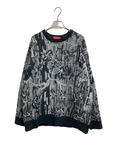 SUPREME（シュプリーム）Supreme (シュプリーム) 22AW Trebark Camo Sweater ブラック サイズ:Lの古着・服飾アイテム