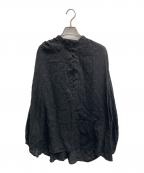 JOURNAL STANDARD relumeジャーナルスタンダード レリューム）の古着「コットンジャガードギャザーブラウス」｜ブラック