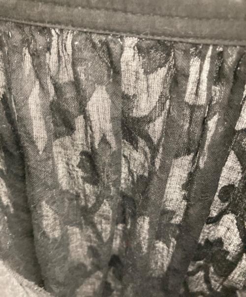 JOURNAL STANDARD relume（ジャーナルスタンダード レリューム）JOURNAL STANDARD relume (ジャーナルスタンダード レリューム) コットンジャガードギャザーブラウス ブラック サイズ:Freeの古着・服飾アイテム