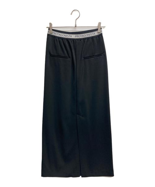 PROTAGONISTA（プロタゴニスタ）PROTAGONISTA (プロタゴニスタ) LOGO EASY スカート(ロゴイージースカート) ブラック サイズ:1の古着・服飾アイテム