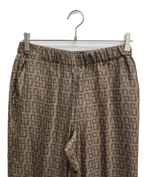 AP STUDIO（エーピーストゥディオ）AP STUDIO (エーピーストゥディオ) モノグラムプリントパンツ ブラウン サイズ:38の古着・服飾アイテム